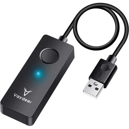 Mouse Jiggler , Vaydeer, Plug and Play USB, cu buton pornire oprire, simuleaza miscarea mouse-ului, negru