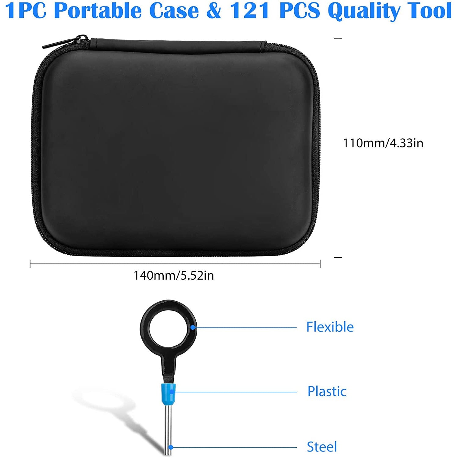 Set 121 extractor pini din mufe auto, instrumente pentru dezasamblare conectori, fara deteriorari de mufe, cu carcasa de protectie