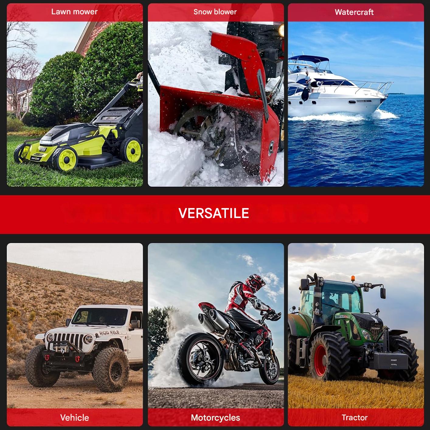 Pompa electrica de transfer combustibil, alimentare cu baterii, cu senzor de oprire automata, portabila cu 4 adaptoare, furtun lung 130 mm, multifunctionala pentru benzina, motorina, ulei – Pentru canistre, tractor, generator sau masina de tuns iarba