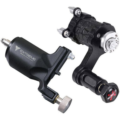 Set de 2 masini de tatuat cu sursa de alimentare, ace de tatuat, pedala, masini de tatuat rotative DragonHawk Extreme V2