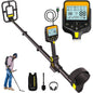 Detector de metale profesional, 25 cm adancime detectare, cu afisaj LCD, acumulator 2000 mAh, impermeabil IP68, pliabil, 24 x 18 cm, inaltime reglabila, OKESAM