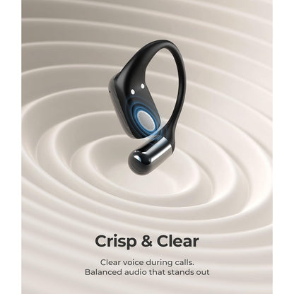 Casti wireless sport, Bluetooth 5.4, on-ear, din silicon, impermeabil IPX5, microfon, handsfree, sunet stereo, casti sport conforabile fara fir pentru alergare, yoga, calarie