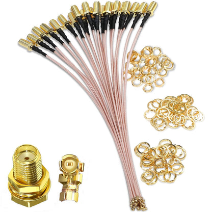 Set 5 cablu adaptor IPX la SMA, SMA tata la U.FL IPX, cablu coaxial RG178 de 20 cm pentru antena, modul GPS, extensie antena WiFi