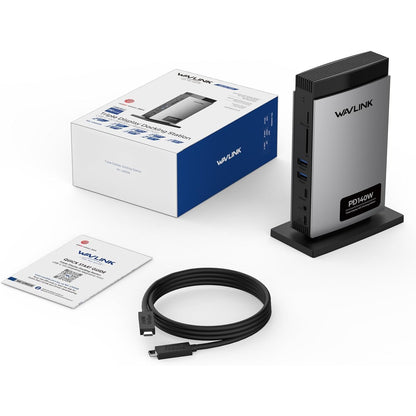Statie de andocare 11 in 1 cu extindere display 8K, 125W PD3.1 Pass-through, 2 DisplayPort, 1 HDMI, 2 x USB-A, 3 x USB-C, Ethernet, SD/TF, Audio/Mic, pentru Windows & MacBook M1/M2/M3/M4