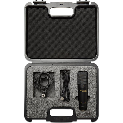 Microfon USB Marantz Professional MPM-2000U cu diafragma mare, calitate audio de studio, ideal pentru inregistrari profesionale, podcasturi, Streaming Twitch, YouTube, voce si instrumente acustice, include suport antisoc, cablu USB si geanta de transport