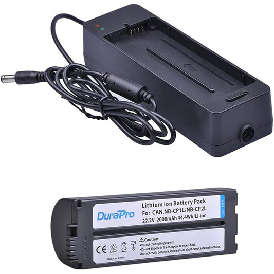 Set acumulator reincarcabil si adaptor alimentare CG-CP200, 2000 mAh, 22, 2 V, indicator incarcare, pentru Canon NB-CP1L, NB-CP2L, SELPHY CP100, CP200, CP300, CP400, CP510, CP600