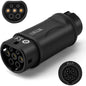 Adaptor mufa EV de la Type 1 la Type 2, adaptor de la SAE J1772 la IEC 62196, 32/16A, pentru masini electrice/hibride, monofazic