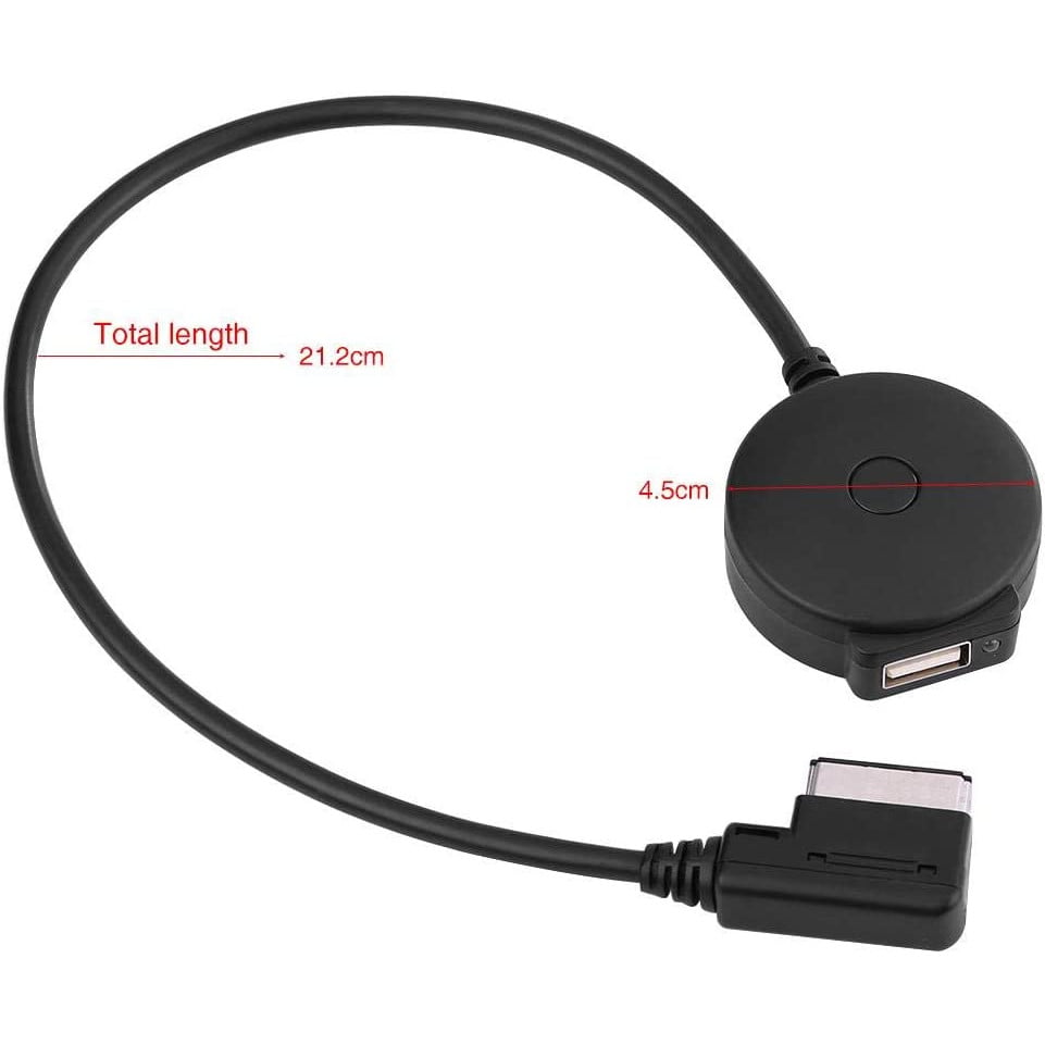 Adaptor Bluetooth AMI MDI, cu USB, compatibil cu Audi A1, A3, A4L, S5, A8, A6L, Q5, Q7, Volkswagen Tiguan, Glof 6 GTI, CC