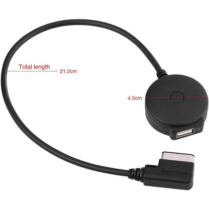 Adaptor Bluetooth AMI MDI, cu USB, compatibil cu Audi A1, A3, A4L, S5, A8, A6L, Q5, Q7, Volkswagen Tiguan, Glof 6 GTI, CC