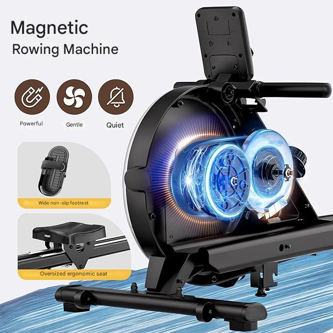 Aparat de vaslit magnetic LABGREY pliabil, Bluetooth, 8 niveluri rezistenta, ultra-silentios, stabil, capacitate 158 kg – pentru acasa