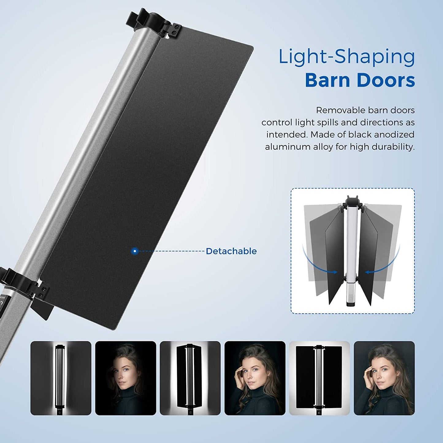 Lampa video portabila cu baterie 2500 mAh, Display LCD, 32005-5600K, 1500LUX, CRI 97+, Telecomanda, Dimabila, lumina foto NEEWER