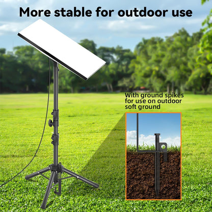 Suport pentru antena Starlink Gen 3 cu trepied reglabil 90–180°, inaltime 134 cm, otel inoxidabil, ultra-stabil cu tarusi, portabil pentru camping, curte si calatorii