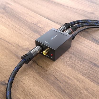 Cablu audio optic TOSLINK cu impletitura de nailon KabelDirekt - 15m - Cablu cu fibra optica pentru soundbar (TOSLINK, cablu digital S/PDIF, stereo/amplificator, home theater, Xbox One/PS4)