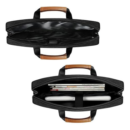 Geanta laptop DOMISO 15-15,6 inch, impermeabila, curea umar detasabila, neagra, 430x305x57mm