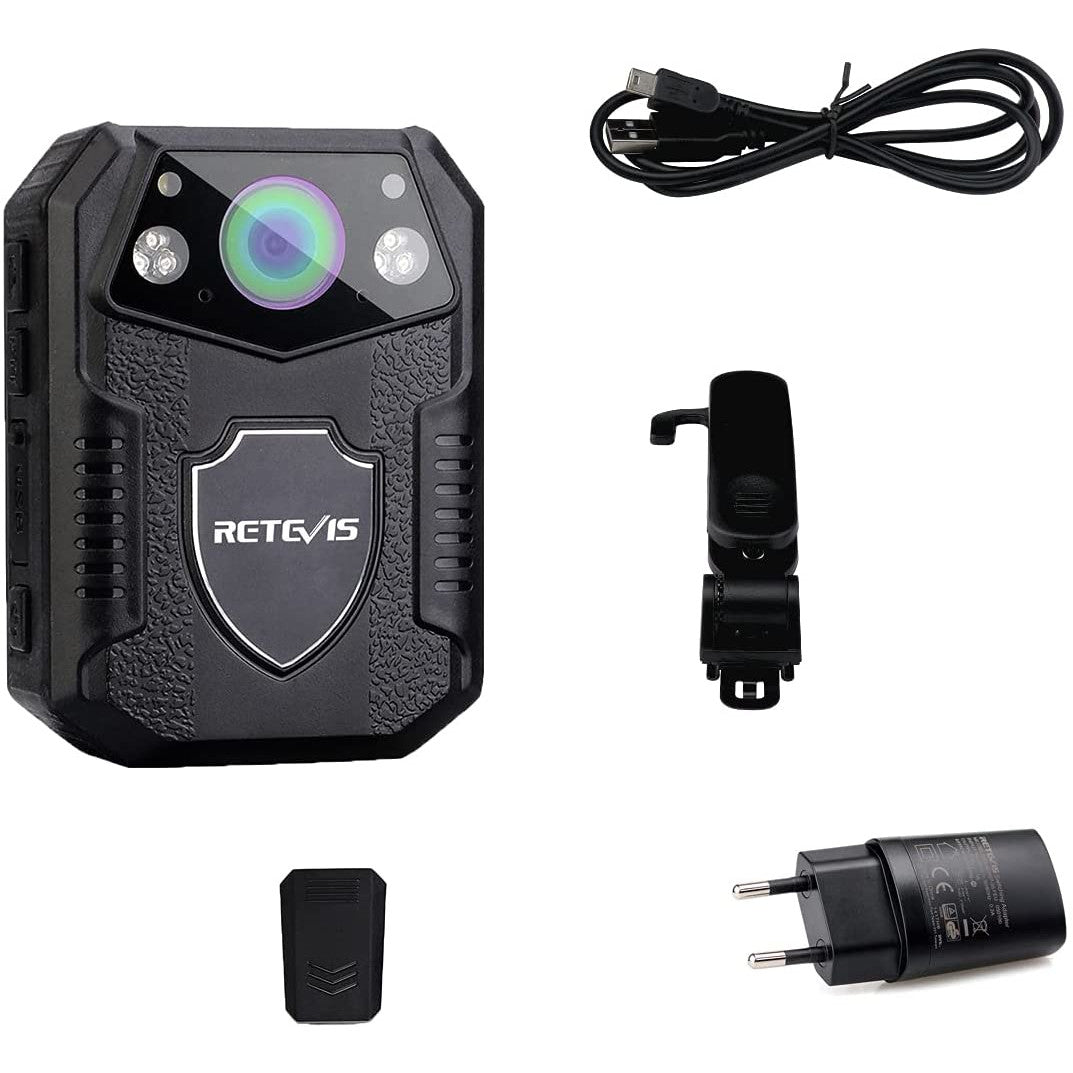 Camera video corporala Body Camera, 21MP, HD 1080P, Nightvision IR, detectare miscare, camp vizual 150°, baterie 2650 mAh, impermeabila IP54