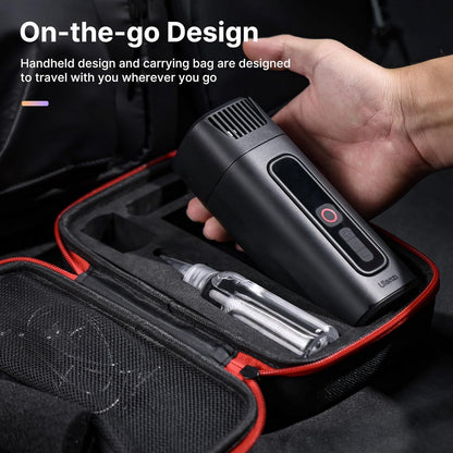 Masina de fum portabila, generator ceata 40 W cu telecomanda wireless, reincarcabil, filet 1/4", intensitate si viteza fum reglabile, pentru fotografie, filmari, nunta, petrecere