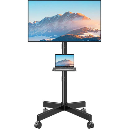 Suport TV stand cu roti, pentru televizoare de 23-60 inch, suporta pana la 35 kg, reglabil pe inaltime, VESA maxim 400x400 mm, negru