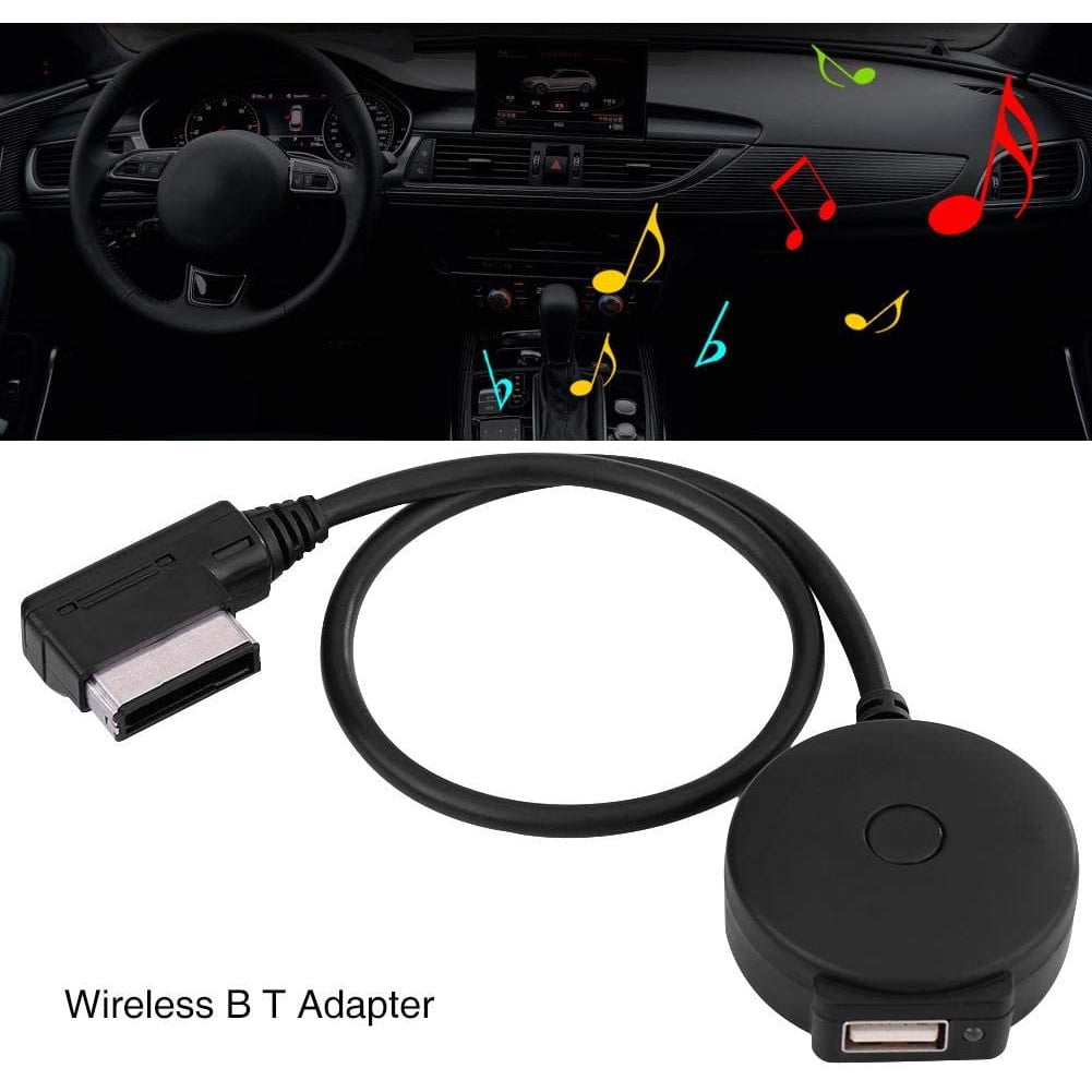 Adaptor Bluetooth AMI MDI, cu USB, compatibil cu Audi A1, A3, A4L, S5, A8, A6L, Q5, Q7, Volkswagen Tiguan, Glof 6 GTI, CC