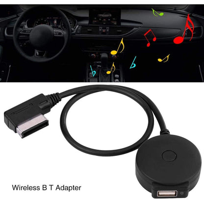 Adaptor Bluetooth AMI MDI, cu USB, compatibil cu Audi A1, A3, A4L, S5, A8, A6L, Q5, Q7, Volkswagen Tiguan, Glof 6 GTI, CC