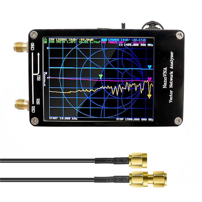 Analizor vectorial de retea mini, banda 50KHz-900MHz, ecran tactil LCD 2,8 inci, antena HF VHF UHF