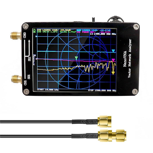 Analizor vectorial de retea mini, banda 50KHz-900MHz, ecran tactil LCD 2,8 inci, antena HF VHF UHF