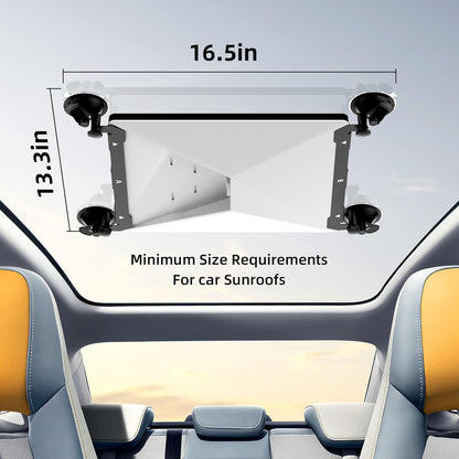 Suport auto Futrue-Wolker pentru Starlink Mini, cu ventuza, reglabil, potrivit pentru masina, camper, barca si camion cu acoperis din sticla
