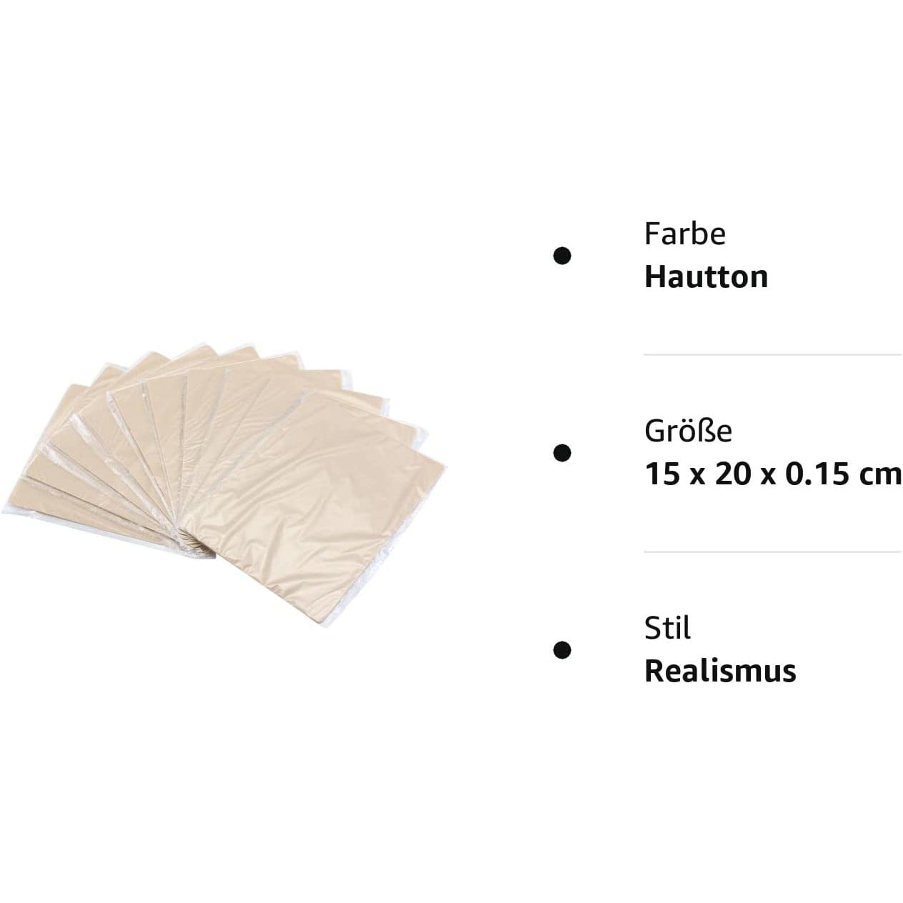 Set de 10 piei artificiale practica pentru tatuaje si micropigmentare, cu doua fete, 20 cm x 15 cm