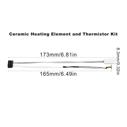Set 2 incalzitoare ceramice termistor pentru imprimanta 3D compatibila cu Bambu Lab A1/A1 mini – Incalzitor ceramic 24V 80W + senzor temperatura, performanta stabila