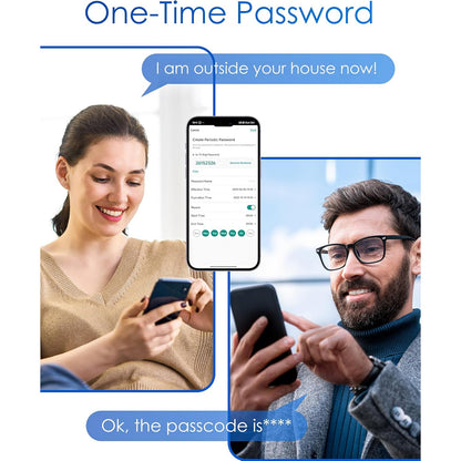Butuc incuietoare smart, cilindru ajustabil cu cod de acces, aplicatie dedicata, card IC si cheie, pentru usi de la 30-90 mm, negru