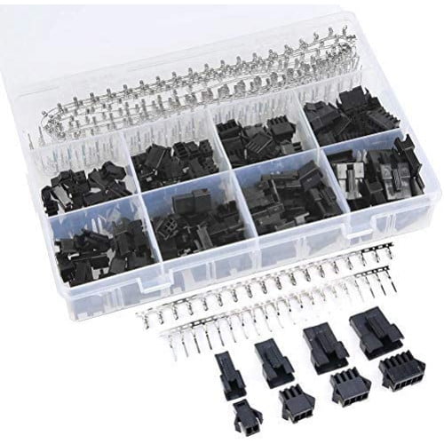 Set mufa JST-SM de 2,5 mm, 560 piese, conectori mama-tata cu 2, 3, 4 si 5 pini, 20 bucati fiecare, multifunctionale, pentru RC, auto, energie, masini