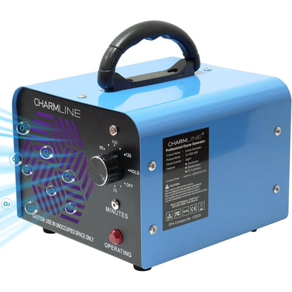 Generator profesional de ozon, 40000 mg/h, dezinfectare, purificator aer, eliminare rapida a mirosurilor in camere, masini si zone cu animale pentru spatii de pana la 300 m²