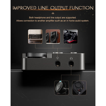 MP3 Player 64 GB HiFi, sunet digital de inalta rezolutie DSD DAC lossless, cu egalizator, 25 de ore de redare continua, suporta card pana la 256 GB