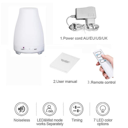 Difuzor Aroma Terapie cu telecomanda de Uleiuri Esentiale , Ultrasonic , Umidificator 200 ml