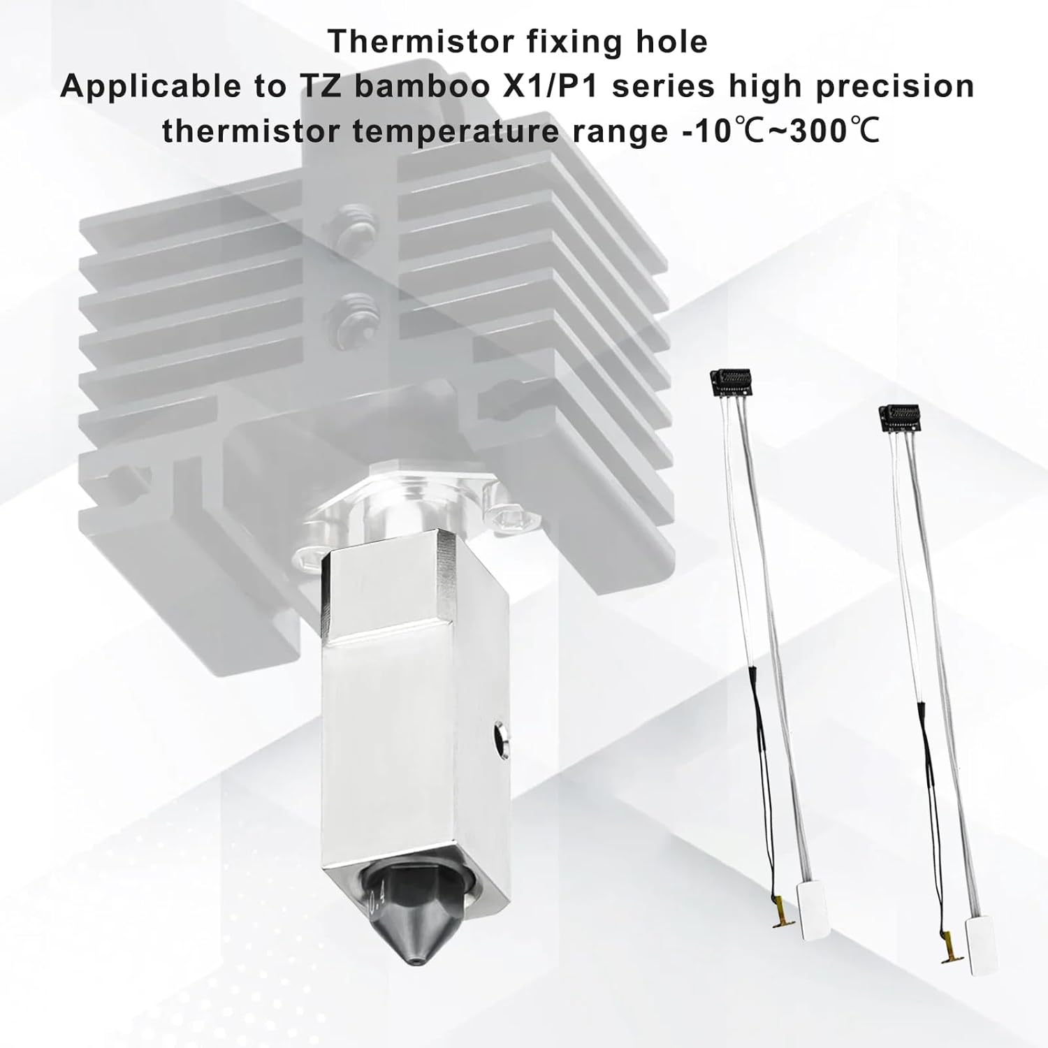 Set 2 incalzitoare ceramice termistor pentru imprimanta 3D compatibila cu Bambu Lab A1/A1 mini – Incalzitor ceramic 24V 80W + senzor temperatura, performanta stabila