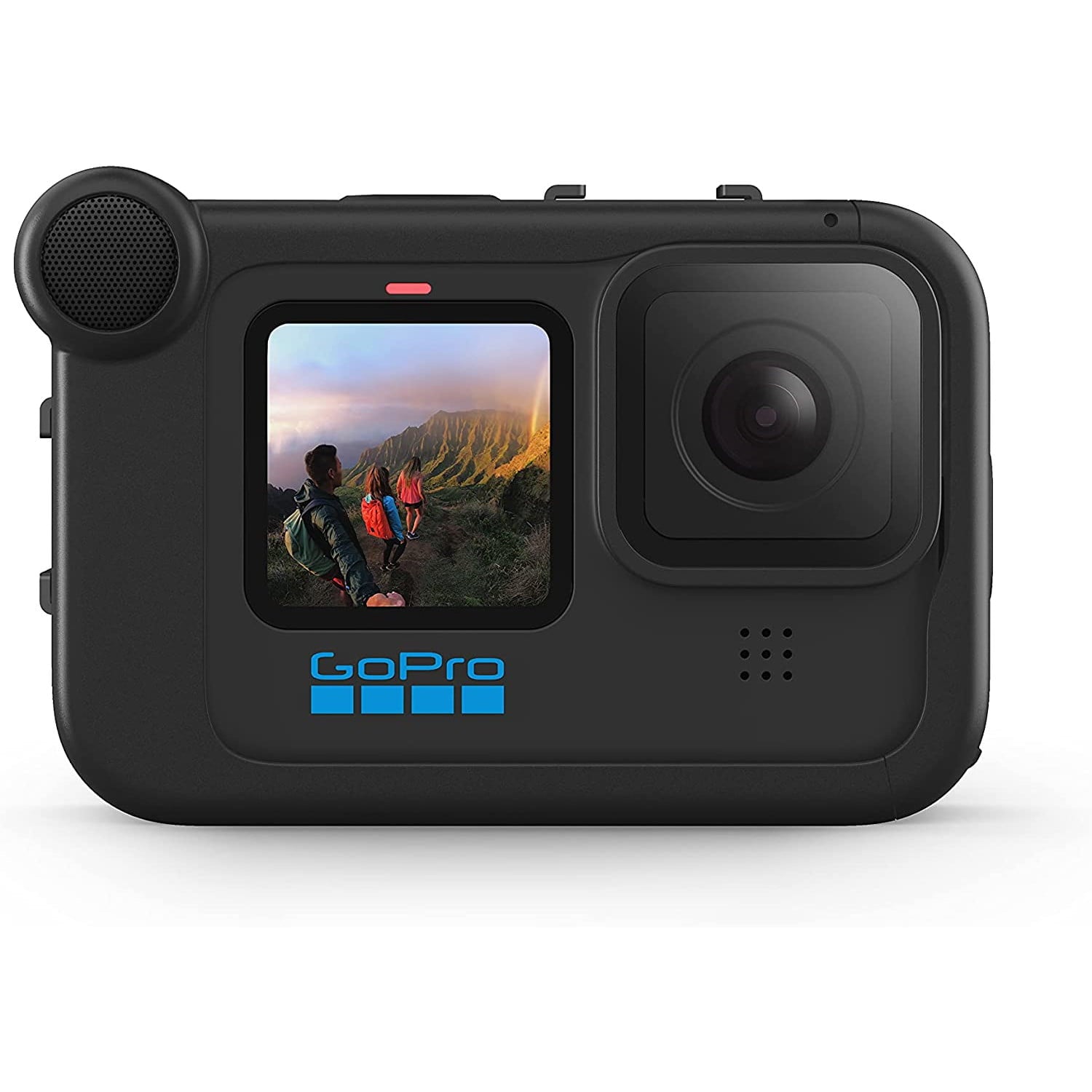 Media mod pentru GoPro Hero 10 Black, Hero 9 Black, cu microfon directional incorporat, port 3.5mm, cu port HDMI, cu 2 adaptoare patina