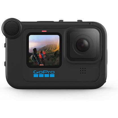 Media mod pentru GoPro Hero 10 Black, Hero 9 Black, cu microfon directional incorporat, port 3.5mm, cu port HDMI, cu 2 adaptoare patina