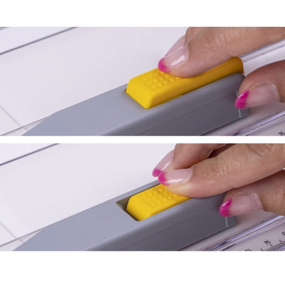 Planseta proiectare A4 pentru desen tehnic, arhitectura, cu sina de prindere accesorii, din plastic rezistent la impact, alba