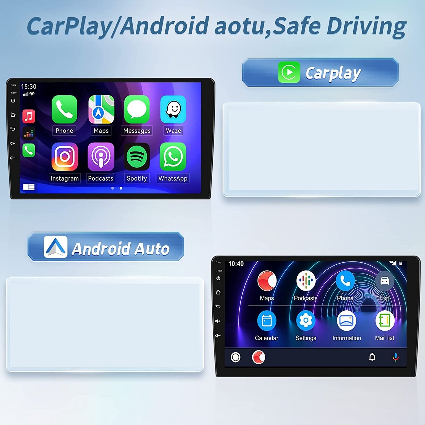Navigatie pentru VW Passat B8 2015-2019, 2 GB RAM, 32 GB memorie, Android Auto, Carplay, Bluetooth, WiFi, Android 11, ecran HD de 10.1 inch, cu camera marsarier, microfon, antena GPS