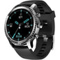 Ceas smartwatch inteligent Tinwoo, cu incarcare wireless, cadru metalic, ecran tactil de 1,3 inci, tracker fitness cu monitorizare de ritm cardiac si somn