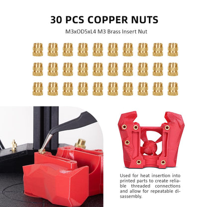 Instrument profesional de insertie termica PRO Heat Set 90W, kit complet topire insertii filetate, ghidaj liniar 210 mm, suport reglabil pe inaltime, afisaj digital 180-500°C, set 30 insertii M3 + 6 varfuri M2-M8, pentru imprimare 3D PLA/ABS/PETG