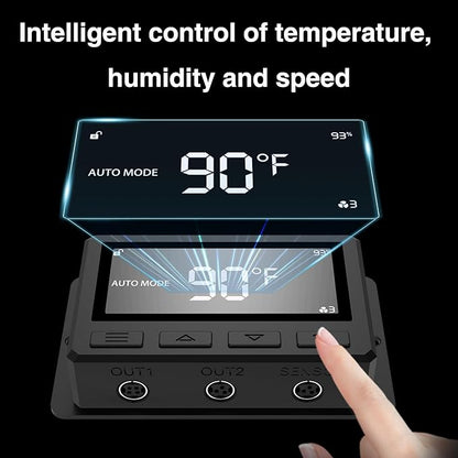 Ventilator evacuare aer pentru tubulatura,150 mm, debit 688 m³/h smart, WiFi, control aplicatie, 3000 rpm, 31 dB, cu control al temperaturii si umiditatii, pentru instalatii de interior, agricultura verticala, uscare comerciala si filtrare a aerului