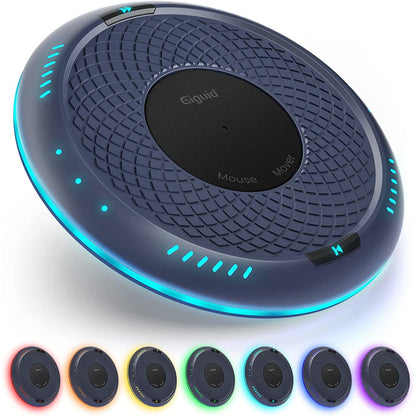 Mouse jiggler USB cu LED RGB, plug & play, cu temporizator, buton pornit/oprit, nedetectabil, mecanic, simuleaza miscarea mouse-ului