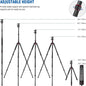 Trepied 2 in 1 monopied din fibra de carbon de 205 cm, cu cap bila 360° cu patina quick release tip arca 6,35 mm, inaltime reglabila 68 cm - 205 cm, greutate maxima suportata 12 kg, Neewer N55 CR