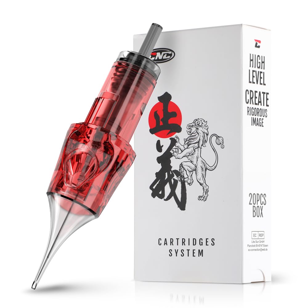 Set 40 ace de tatuat tip cartus, de 4 tipuri 1003RL, 1005RL, 1007RL, 1009RL, din otel inoxidabil 316, pentru linii, contur, umplere, EN04X-40KIT-DD