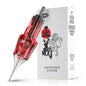 Set 40 ace de tatuat tip cartus, de 4 tipuri 1003RL, 1005RL, 1007RL, 1009RL, din otel inoxidabil 316, pentru linii, contur, umplere, EN04X-40KIT-DD