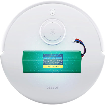 Acumulator 6500 mAh 14, 4 V compatibil Ecovacs Deebot T20 X1 Omni, T8, T8+, T9, T9+, T10 DLX11-54, baterie Li-Ion pentru aspirator robot
