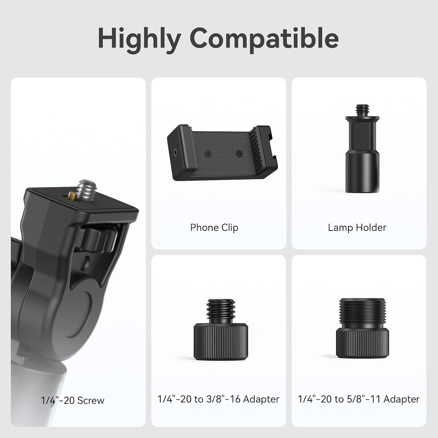 Stativ foto pentru camere DSLR, suport cu 2 brate SMALLRIG, brat detasabil flexibil, cap sferic 360°, cu surub 1/4 inch, clema C pentru fixare pe masa, ideal pentru fotografii, videografie, streaming live, vlogging si productie video profesionala